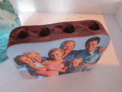 Mahogany Photo Pencil Holder